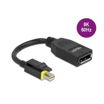 DeLock Μετατροπέας mini DisplayPort male σε DisplayPort female 1τμχ 65978 65978