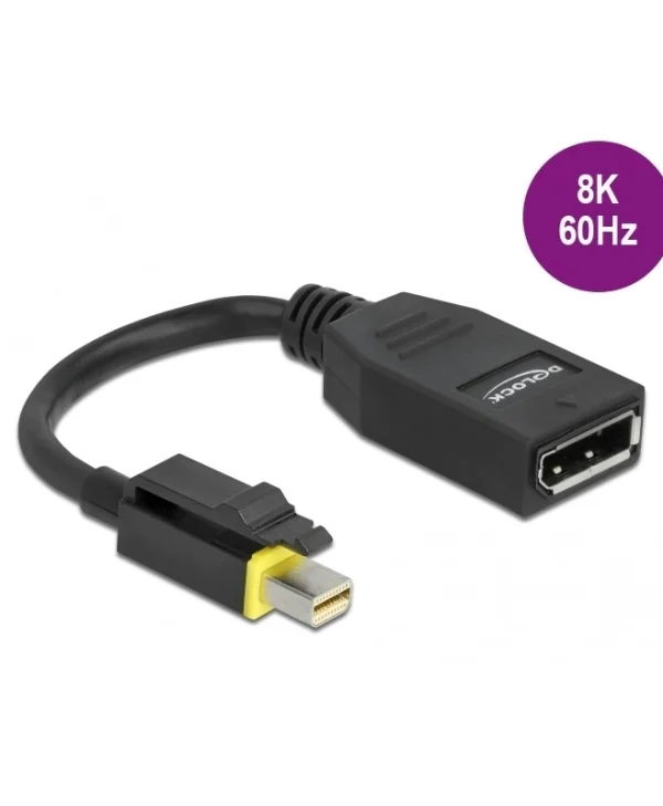DeLock Μετατροπέας mini DisplayPort male σε DisplayPort female 1τμχ 65978 65978