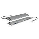 LogiLink USB-C Docking Station με HDMI 4K PD Ethernet και συνδεση 2 Οθονών Ασημί (UA0373) UA0373 - Image 4