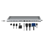 LogiLink USB-C Docking Station με HDMI 4K PD Ethernet και συνδεση 2 Οθονών Ασημί (UA0373) UA0373 - Image 5