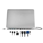 LogiLink USB-C Docking Station με HDMI 4K PD Ethernet και συνδεση 2 Οθονών Ασημί (UA0373) UA0373 - Image 6