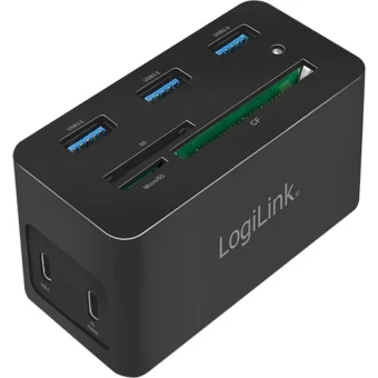LogiLink USB-C Docking Station με HDMI 4K PD Ethernet Μαύρο (UA0370) UA0370