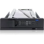 Icy Dock 1x 3.5" Sata In 1x 5.25" Bay Mobile Rack Fanless Keylock Tray Μαύρο MB171SP-1B MB171SP-1B - Image 2