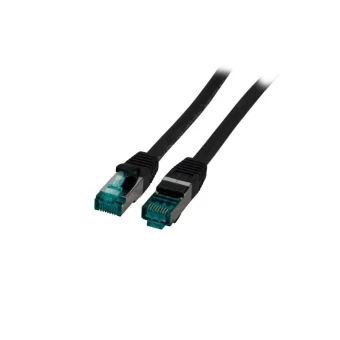 EFB S/FTP Cat.6a Καλώδιο Δικτύου Ethernet 1.5m Μαύρο 1τμχ