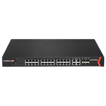 Edimax GS-5424PLC V2 Unmanaged L2 PoE+ Switch με 24 Θύρες Gigabit (1Gbps) Ethernet και 4 SFP Θύρες GS-5424PLC V2