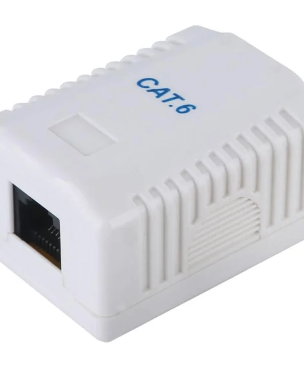 Equip Μονή Εξωτερική Πρίζα Δικτύου RJ45 Τύπου Cat6 σε Λευκό Χρώμα 235213 235213