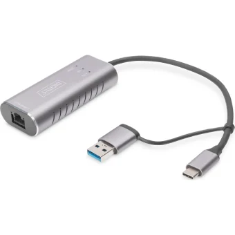 Digitus DN-3028 USB-C Αντάπτορας Δικτύου για Ενσύρματη σύνδεση Gigabit Ethernet DN-3028
