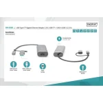 Digitus DN-3028 USB-C Αντάπτορας Δικτύου για Ενσύρματη σύνδεση Gigabit Ethernet DN-3028 - Image 4