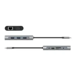 LogiLink USB-C Docking Station με HDMI 4K PD Ethernet και συνδεση 2 Οθονών Ασημί (UA0383) UA0383 - Image 7