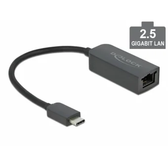 DeLock 66645 USB-C Αντάπτορας Δικτύου για Ενσύρματη σύνδεση Ethernet 66645