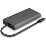 Lindy USB-C Docking Station με HDMI/DisplayPort 4K PD Ethernet και συνδεση 2 Οθονών Γκρι (43323) 43323 - Image 2