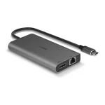 Lindy USB-C Docking Station με HDMI/DisplayPort 4K PD Ethernet και συνδεση 2 Οθονών Γκρι (43323) 43323 - Image 4