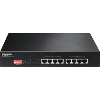 Edimax GS-5210PL Unmanaged L2 PoE+ Switch με 10 Θύρες Gigabit (1Gbps) Ethernet και 2 SFP Θύρες GS-5210PL