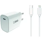 2GO Φορτιστής με Θύρα USB-C και Καλώδιο USB-C - Lightning 20W Λευκός (797277) 797277