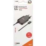 2GO Φορτιστής με Ενσωματωμένο Καλώδιο με Θύρα USB-A Lightning Μαύρος (797167) 797167 - Image 2
