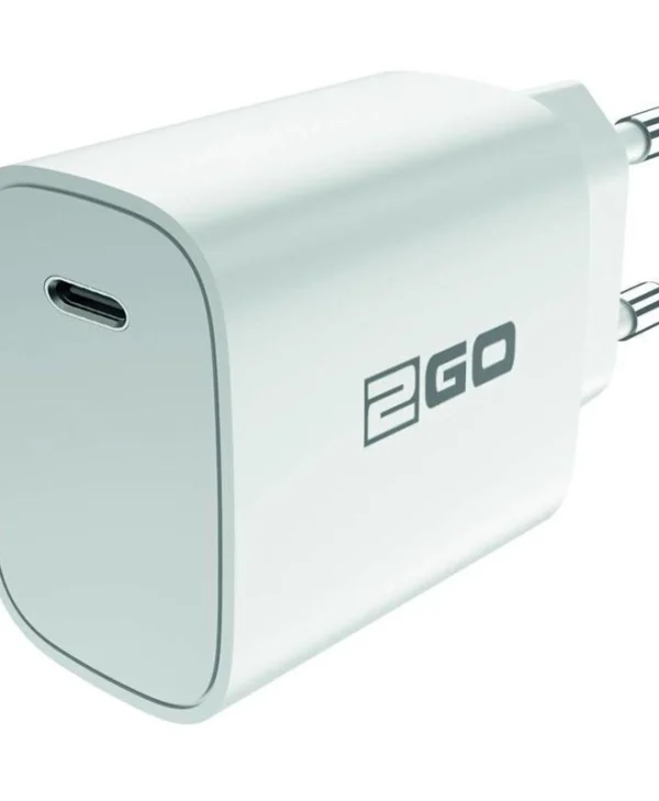 2GO Φορτιστής Χωρίς Καλώδιο με Θύρα USB-C Power Delivery Λευκός (797275) 797275