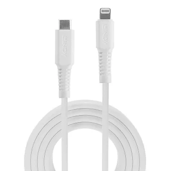 Lindy Μετατροπέας USB-C / Lightning male σε USB-C / Lightning female Λευκό 1τμχ 31318 31318