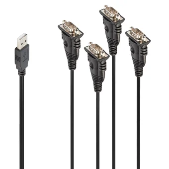Lindy Καλώδιο USB-A σε 4xRS232 9-pin male 0.94m (42675) 42675