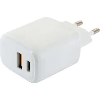 Schwaiger Φορτιστής Χωρίς Καλώδιο με Θύρα USB-A και Θύρα USB-C Λευκός (LAD260512) LAD260512
