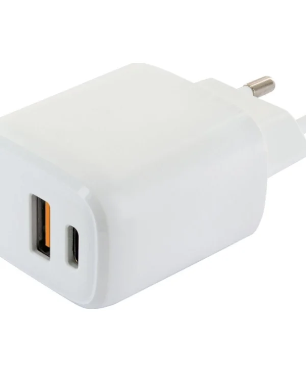 Schwaiger Φορτιστής Χωρίς Καλώδιο με Θύρα USB-A και Θύρα USB-C Λευκός (LAD260512) LAD260512