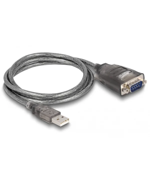 DeLock 61400 Καλώδιο RS232 9-pin male σε USB-A 1m 61400