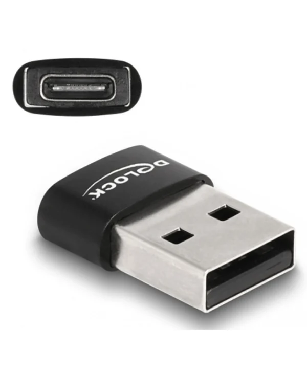 DeLock Μετατροπέας USB-A male σε USB-C female 1τμχ 60002 60002
