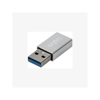 LogiLink Μετατροπέας USB-A male σε USB-C female Ασημί (AU0056) AU0056