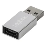 LogiLink Μετατροπέας USB-A male σε USB-C female Ασημί (AU0056) AU0056 - Image 3