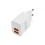 Digitus Βάση Φόρτισης με 2 Θύρες USB-A 15W σε Λευκό χρώμα (DA-10061) DA-10061