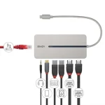 Lindy USB-C Docking Station με HDMI 4K PD Ethernet και συνδεση 2 Οθονών Γκρι (43360) 43360 - Image 7