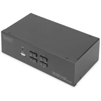 Digitus DS-12882 KVM Switch 4 Port Dual Display 4K DS-12882