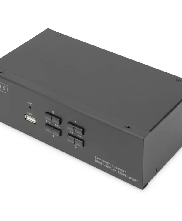 Digitus DS-12882 KVM Switch 4 Port Dual Display 4K DS-12882