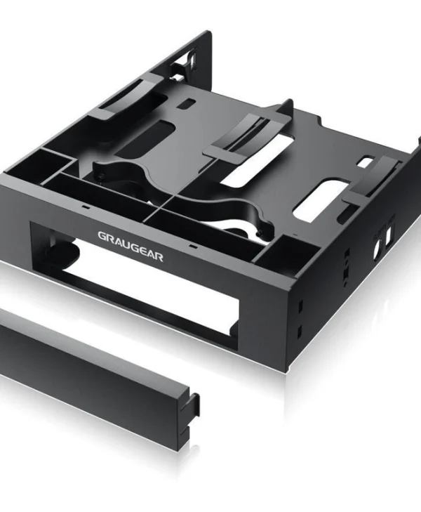 Graugear Πλαίσιο για Σκληρούς Δίσκους 2x 2,5" & 3,5" HDD/SSD in 5,25" Μαύρο (G-CV-235T525) G-CV-235T525