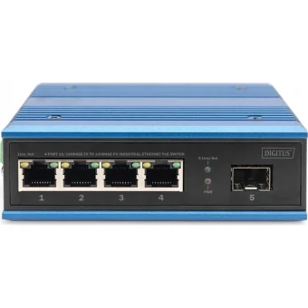 Digitus DN-651131 Unmanaged L2 PoE+ Switch με 4 Θύρες Ethernet και 1 SFP Θύρα DN-651131