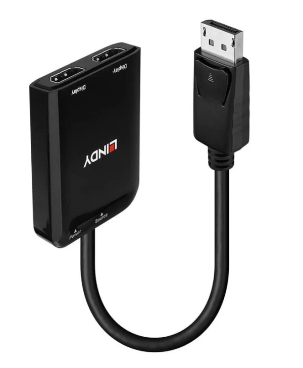 Lindy Μετατροπέας DisplayPort male σε HDMI 2x female 1τμχ 38433 38433