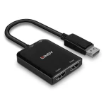 Lindy Μετατροπέας DisplayPort male σε HDMI 2x female 1τμχ 38433 38433 - Image 2