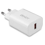 Lindy Φορτιστής Χωρίς Καλώδιο 18W Λευκός (73412) 73412
