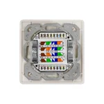 LogiLink Διπλή Πρίζα Δικτύου RJ45 με Πλαίσιο σε Λευκό Χρώμα NP0128 NP0128 - Image 2