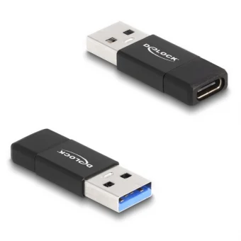 DeLock Μετατροπέας USB-A male σε USB-C female 1τμχ 60001 60001