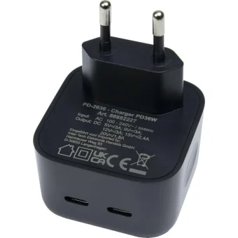 Inter-Tech Φορτιστής Χωρίς Καλώδιο 36W Power Delivery Μαύρος (88882227) 88882227