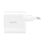 LogiLink Φορτιστής Χωρίς Καλώδιο GaN με 2 Θύρες USB-C 40W Power Delivery Λευκός (PA0282) PA0282 - Image 3