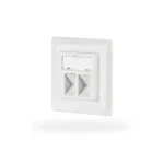 EFB Διπλή Πρίζα Δικτύου RJ45 με Πλαίσιο σε Λευκό Χρώμα EC020400001 EC020400001