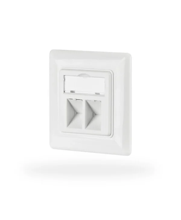 EFB Διπλή Πρίζα Δικτύου RJ45 με Πλαίσιο σε Λευκό Χρώμα EC020400001 EC020400001