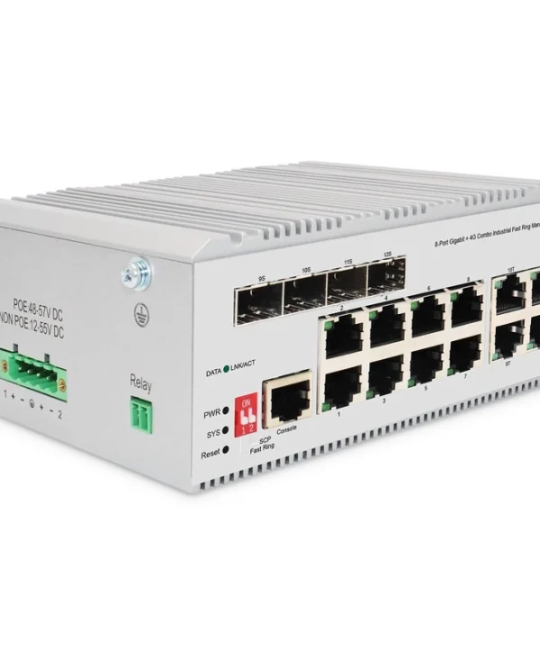 Digitus DN-651145 Managed L2 Switch με 12 Θύρες Gigabit (1Gbps) Ethernet και 4 SFP Θύρες DN-651145