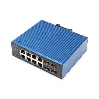 Digitus DN-651153 Unmanaged L2 PoE Switch με 8 Θύρες Gigabit (1Gbps) Ethernet και 4 SFP Θύρες DN-651153