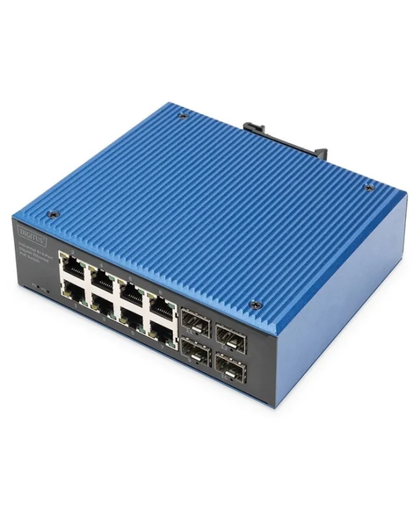 Digitus DN-651153 Unmanaged L2 PoE Switch με 8 Θύρες Gigabit (1Gbps) Ethernet και 4 SFP Θύρες DN-651153