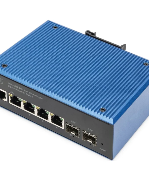 Digitus DN-651154 Managed L2 Switch με 4 Θύρες Gigabit (1Gbps) Ethernet και 2 SFP Θύρες DN-651154