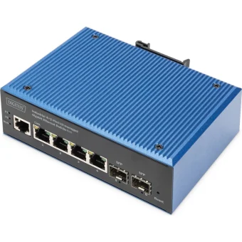 Digitus DN-651155 Managed L2 PoE Switch με 4 Θύρες Gigabit (1Gbps) Ethernet και 2 SFP Θύρες DN-651155