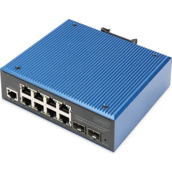 Digitus DN-651157 Managed L2 PoE Switch με 8 Θύρες Gigabit (1Gbps) Ethernet και 2 SFP Θύρες DN-651157