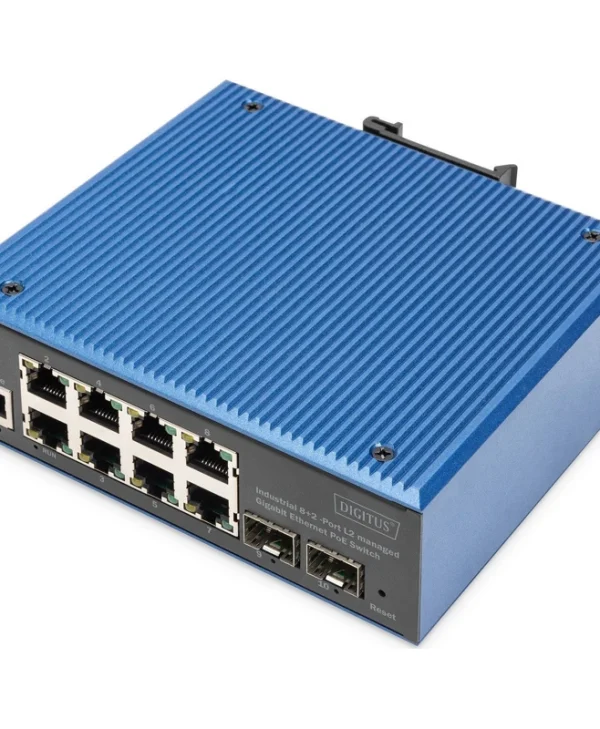 Digitus DN-651157 Managed L2 PoE Switch με 8 Θύρες Gigabit (1Gbps) Ethernet και 2 SFP Θύρες DN-651157